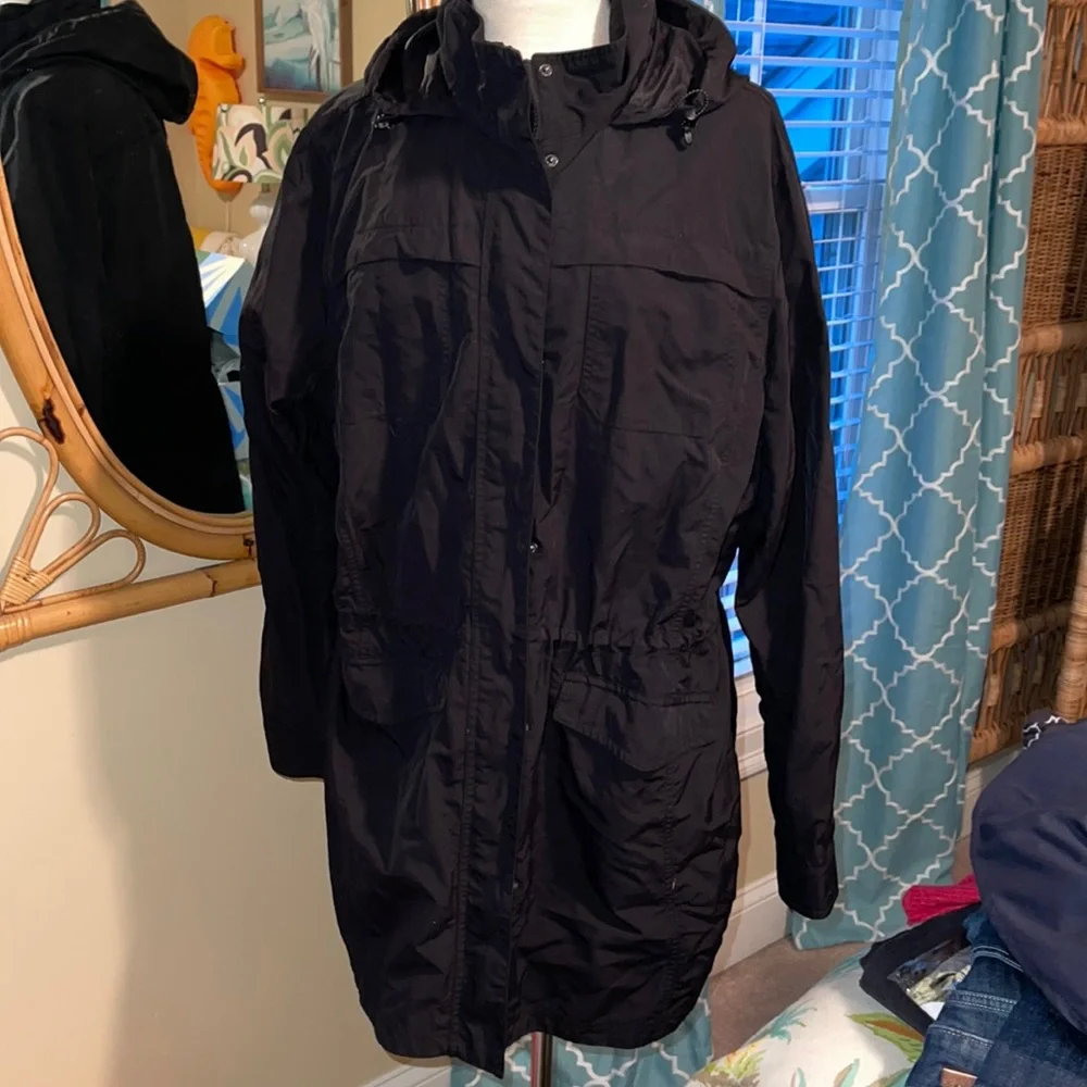 Eddie Bauer black raincoat 2XL - Picture 1 of 9